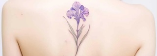 February birth flower tattoo